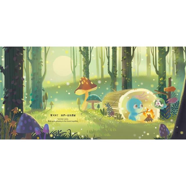  見你，聽見我，遇見愛：米米與白雪(全書中、英對照精裝版繪本故事+佩岑沉浸式原聲閱讀中、英文版故事QR Code+ Pentel雙色色鉛筆+佩岑療癒金句原創圖明